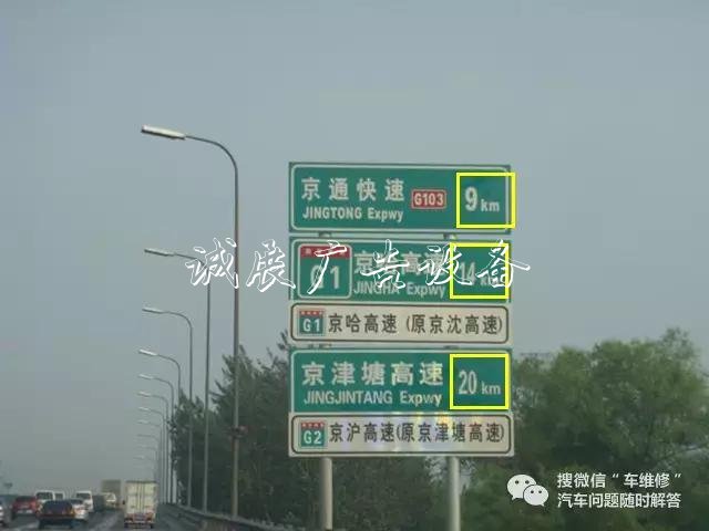 教你如何正確宣傳欄認識高速路牌