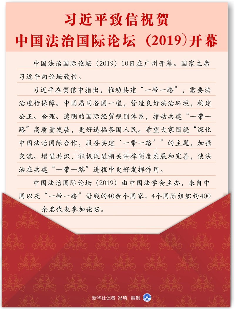 習(xí)近平信賀中國路燈燈箱法治國際論壇開幕