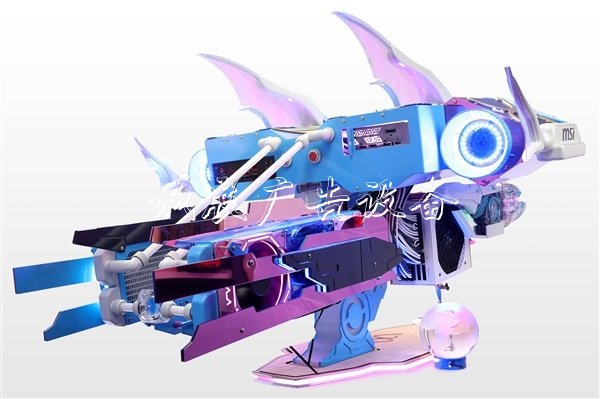 15萬元！微星B站定制指路牌燈箱版主機(jī)：超燃高達(dá)外形