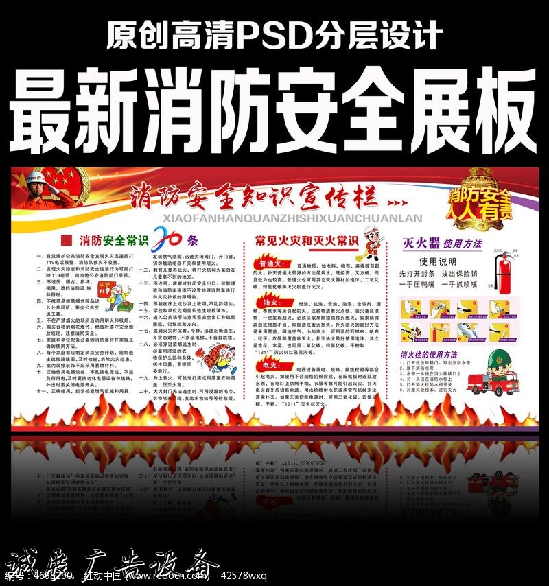 消防安全知識(shí)宣傳欄設(shè)計(jì)