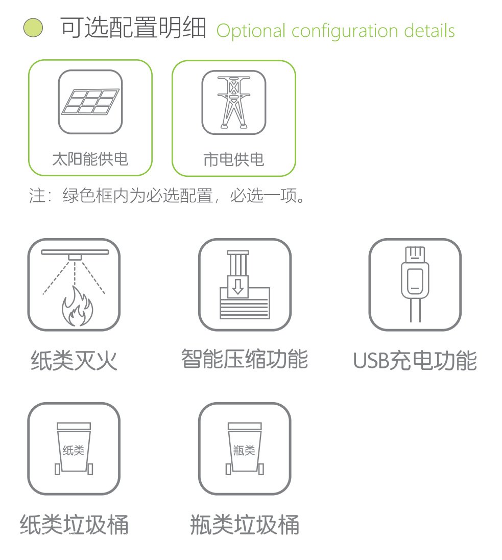 2020太陽能壓縮垃圾箱功能特點
